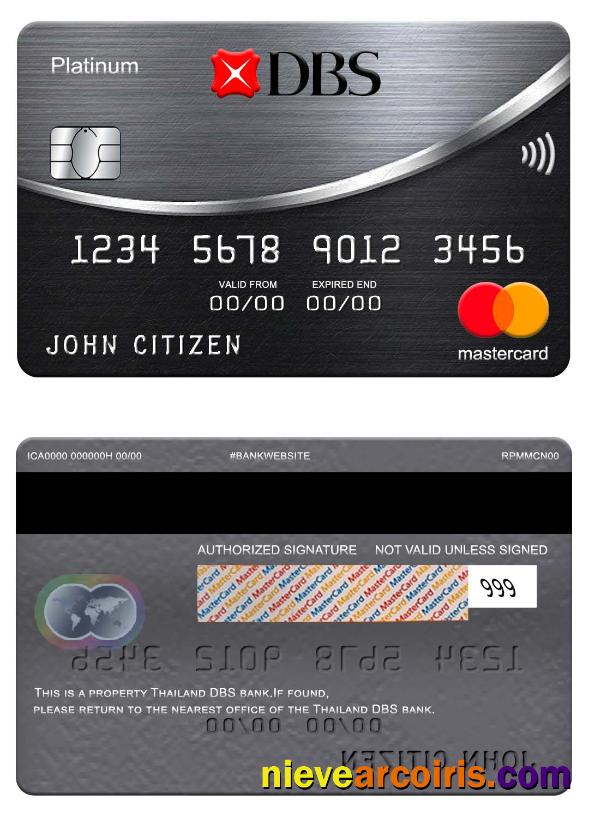 Thailand DBS bank mastercard platinum